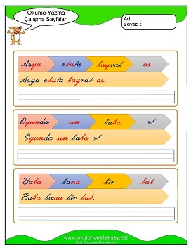 B sesi Çalışma Sayfaları